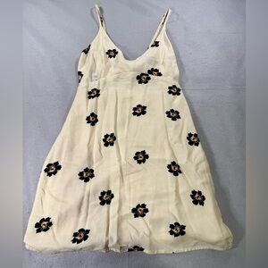 Lira Cream Floral Mini Dress